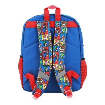 Super Mario Kids' 14.4L Single Backpack - Blue - image 2