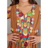 HalloweenCostumes.com Woodstock Flower Child Costume | Girls Retro Outfit - 4 of 4