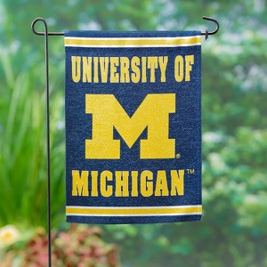 Embossed Suede Flag, GDN Size, University Of Michigan - 1 of 4