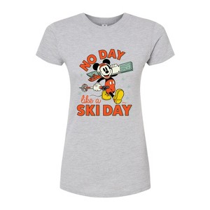 Women's - Disney - No Day Like A Ski Day Fitted Graphic T-Shirt - 1 of 3