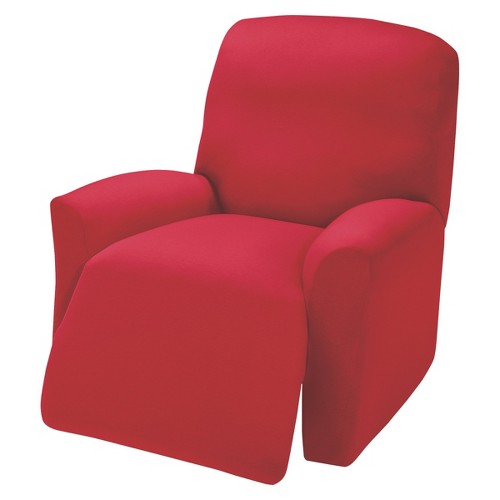 Red Jersey Large Recliner Slipcover - Madison Industries