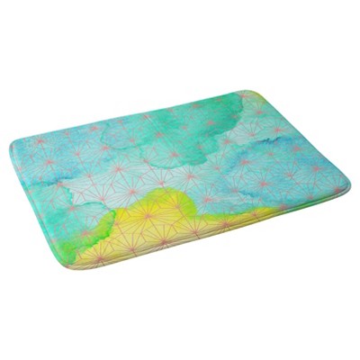 Geometric Bath Mat Blue - Deny Designs