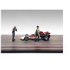 "Race Day" Two Diecast Figures Set 3 for 1/43 Scale Models by American Diorama - 2 of 3