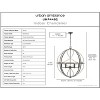 Urban Ambiance Luxury Farmhouse Chandelier 31.875''H x 28''W,  Olde Bronze Finish,  Omaha Collection, UHP4402 - 3 of 4