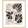 Amanti Art Modern Petals II Neutral by Veronique Charron Wood Framed Wall Art Print - 4 of 4