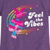Girls' - Trolls - Feel The Vibes Poppy Fitted Short Sleeve Graphic T-Shirt - 2 of 4