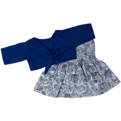 Doll Clothes Superstore Paisley Dress With Jacket Fits 14-15 Inch Baby Dolls
