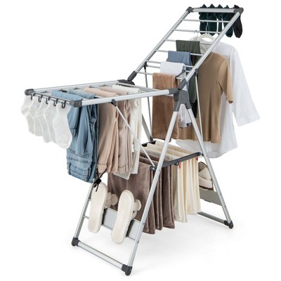 Folding clothes hanging rack sale