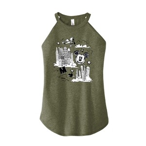 Women's - Disney - Mickey Mouse Graphic High Neck Tank - 1 of 3