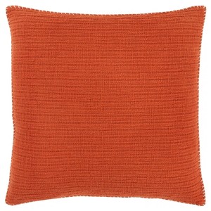 22"x22" Oversize Solid Striped Square Throw Pillow Cover - Rizzy Home - 1 of 4