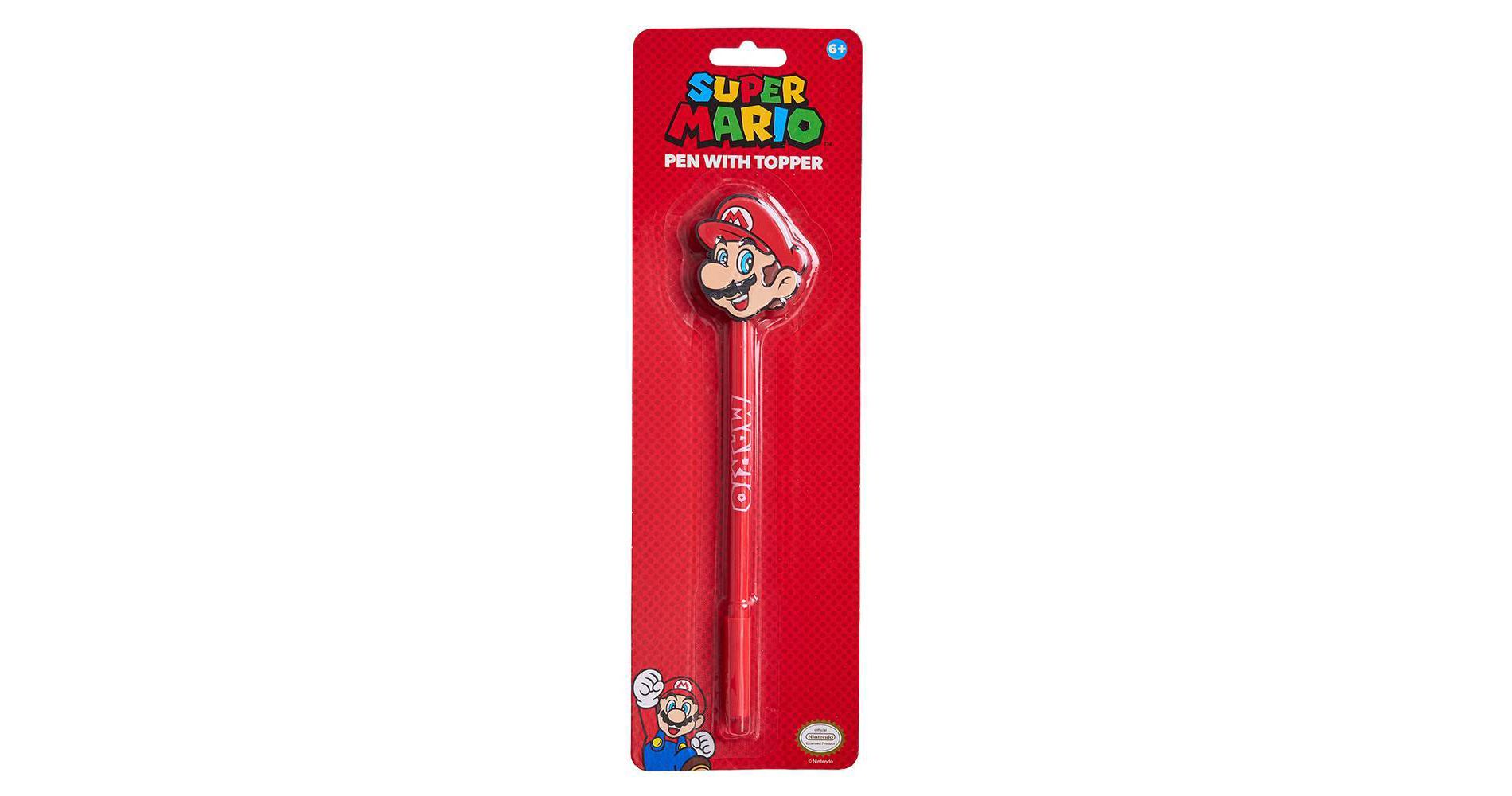 Super Mario 2D Topper Ballpoint Pen 0.7mm Tip Blue