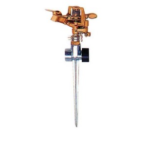 Rugg Impulse Sprinkler, 14"D x 5"W x 7"H Zinc Spike Base - Case of 6 - 1 of 1