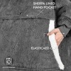 Tirrinia Women Men Blanket Hoodie Oversized Sweatshirts, Fluffy Fleece Plush Blanket Wearable, Cozy Gift for Family College Woman Men - 4 of 4