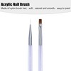 Unique Bargains Acrylic Dotting Painting Drawing Nail Art Liner Brushes Purple 1 Pc - 3 of 4