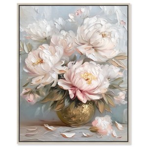 Art Remedy Tender Pink Swirl Elegant Florals Framed - 1 of 4
