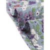 Allegra K Women's Floral Peasant Square Neck Contrast Frill Trim Chiffon Blouse - 4 of 4