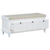 Polibi Classic Entryway Shoe Bench with Cushioned Top & Three Drawers - 4 of 4