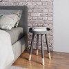 Hasting Home Modern Side Table, Round End Table with Tray Top - image 3 of 4