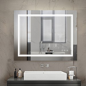 Maxax Atherton Modern Frameless Anti-Fog LED Lighted Dimmable Wall Mounted Bathroom Vanity Mirror - 1 of 4