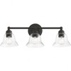 Livex Lighting Moreland 3 - Light Vanity in  Black - 4 of 4