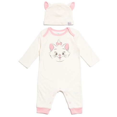 Disney The Aristocats Marie Newborn Baby Girls Bodysuit Pants And Headband  3 Piece Outfit Set Black / Pink 0-3 Months : Target