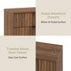 Fluted Dresser with Drawer, Modern Dressers for Bedroom, Natural Wood Dresser Organizer Dresser with Blister Drawers - 3 of 4
