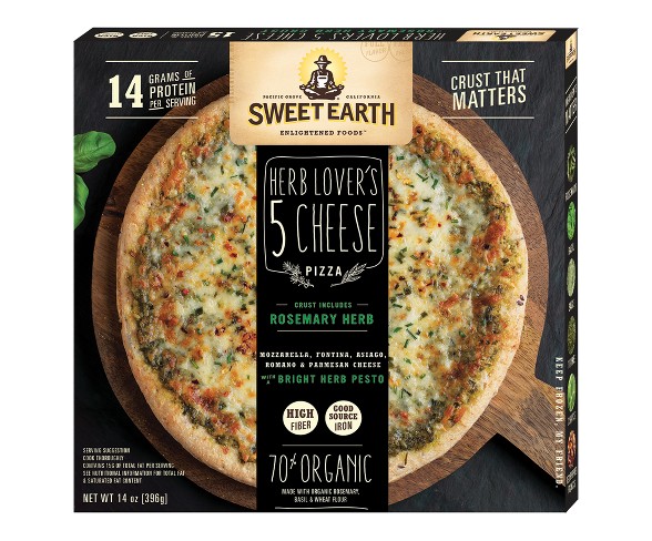 Sweet Earth Natural Rosemary Herb Frozen Pizza - 14oz