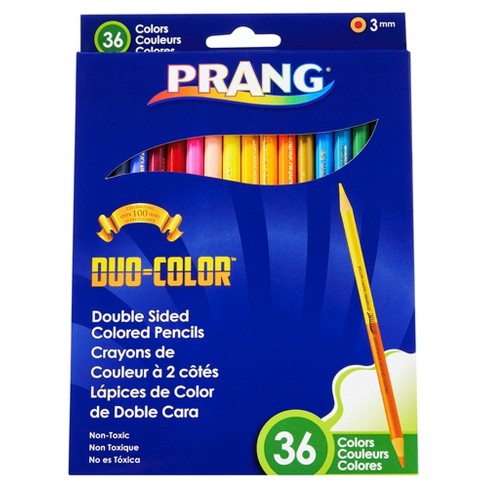 Prang Sharpened Watercolor Pencils - Red, Orange, Yellow, Green, Blue,  Violet, Light Blue, Black, Brown, White Lead - 10 / Pack - Comp-U-Charge Inc