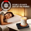FAAYFIAN Coffee Mug Warmer with 3 Temp Settings & Auto Shutoff, Waterproof Cup Warmer for Desk with Non-Slip Base, Mom Gifts for Mother¡¯s Day - 3 of 4