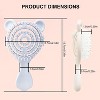 BABYYER Cat-Ear Design Puppy Brush, Gentle Soft-Bristle Small Dogs Plastic Detangling Grooming Tool, Fit for for Furry Pet - 2 of 4