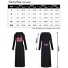 Women Long Sleeve Pullover Hoodie Dress Stripe Pocket Slim Sweatshirt Casual Maxi Dress - 4 of 4