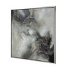 40"x40" Stormy Skies Hand Painted Wall Art with Silver Frame - A&B Home: Contemporary Art Deco, Abstract - 4 of 4