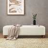VYNXARIA White Rectangular Ottomans and Benches - 250 lbs Capacity, Versatile and Stylish Design - 2 of 4