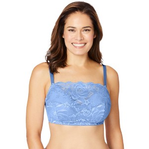 Comfort Choice Women's Plus Size Lace Wireless Cami Bra - 1 of 4