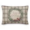 Creative Products Happy Holidays Plaid 20 x 14 Spun Poly Pillow - 2 of 3
