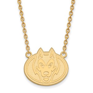 Black Bow Jewelry 14k Yellow Gold Plated Sterling Silver St. Cloud State Huskies NCAA Necklace 18 Inch - 1 of 4