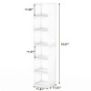 Kumasinova Modern 6-Tier Cube Bookshelf with Storage,Display Shelves Bookcases,Tall Bookshelf for Living Room,Bedroom,Office,Kitchen,Bathroom - 3 of 4