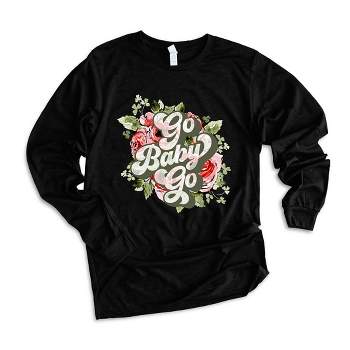 Simply Sage Market Women's Go Baby Go Derby Long Sleeve Graphic Tee