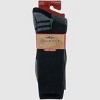 Signature Gold by Goldtoe Men's Heavyweight Tec Crew Boot Socks 2pk - Black/Gray/Charcoal 6-12 - 2 of 4