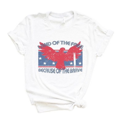 Simply Sage Market Women's Land Of The Free Eagle Short Sleeve Graphic Tee