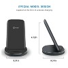 W3 Fast Wireless Charger Charging Stand Station : Qi Compatible Enabled Smartphones - 4 of 4