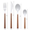 REGALWOVEN Stainless Steel Mirror Polished Flatware Silverware Set 4 Piece - 2 of 4