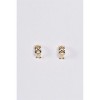Slickblue Women's Jewelry, Gold or Silver Small Chain Link Hinged Hoop Earrings, 0.5", Stylish Accent - 3 of 3