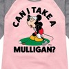 Girls' - Disney - Can I Take A Mulligan Shirt Tail Raglan Graphic T-shirt - 2 of 4