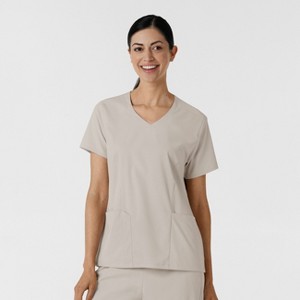 Wink Boundless Women's 2-Pocket V-Neck Scrub Top - 1 of 4