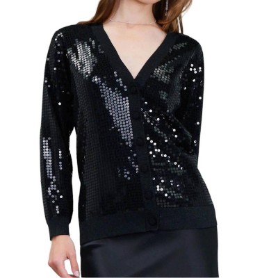Women's Sequin Long Sleeve Cardigan - current air