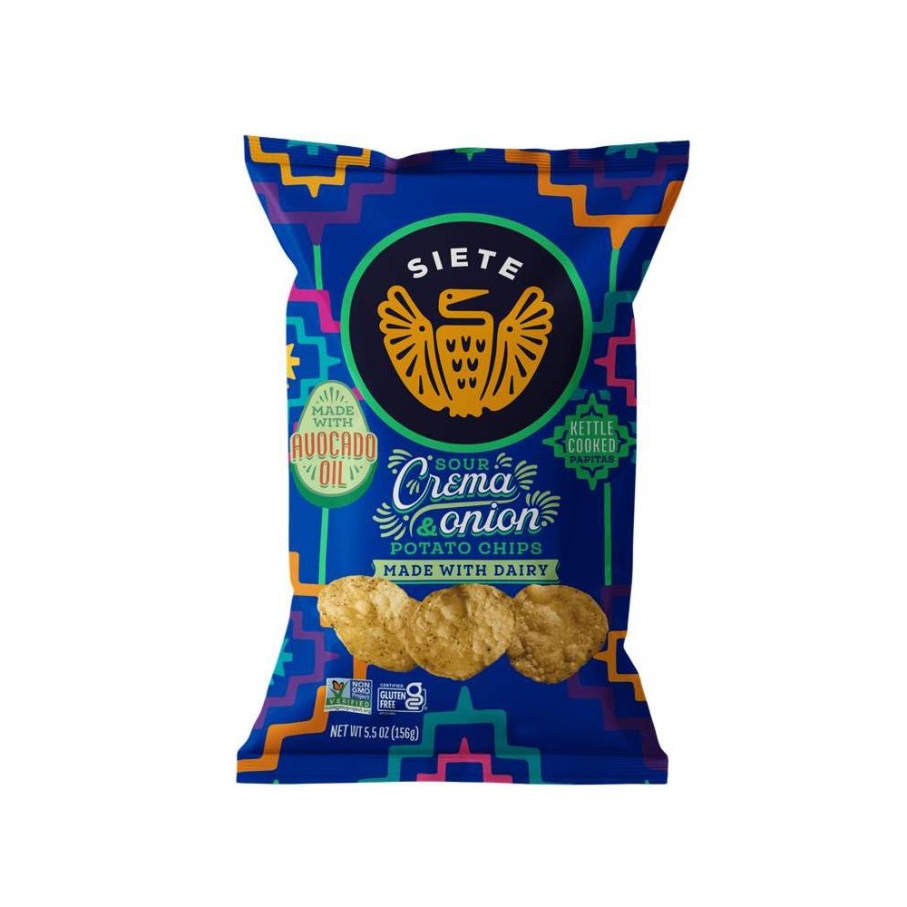 Siete Sour Cream and Onion Kettle Chips - 5.5oz
