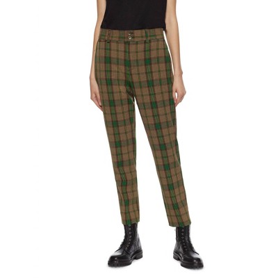 Women's Tapered Plaid Pants - ON THIS DAY
