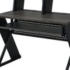 HomeRoots 47" Black Wood and Metal Computer Desk - 4 of 4