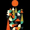 Girl's Design By Humans Unfinished Landscape By radiomode T-Shirt - 2 of 2